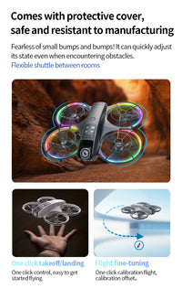 Thumbnail for K200 Brushless Drone: Screen Remote, Optical Flow Positioning & Colorful LED Full-Protection Quadcopter - view 19