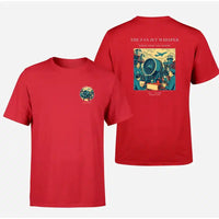 Thumbnail for VINTAGE G4464 - The Fan Jet Whisper - Double-Side T-Shirt design on red double side t shirt