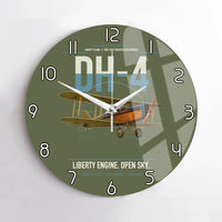 Thumbnail for Airco DH-4 Liberty Plane design on green army no frame wall clock