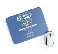 Thumbnail for Air Tractor AT-802F Fire Boss design on blue rectangle mouse pad