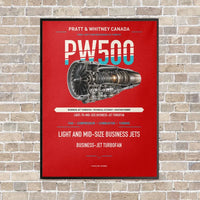 Thumbnail for PW500 vertical canvas print - framed - red background
