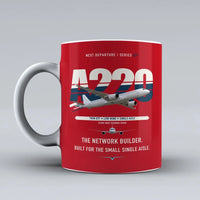 Thumbnail for A220-300 Mug design on red airbus