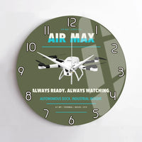 Thumbnail for Percepto Air Max design on green army no frame wall clock