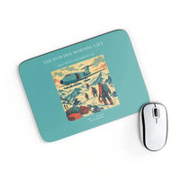 Thumbnail for VINTAGE G4287 - The Powder Morning Lift - Designed Mouse Pads design on turquoise rectangle