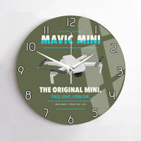 Thumbnail for DJI Mavic Mini design on green army no frame wall clock