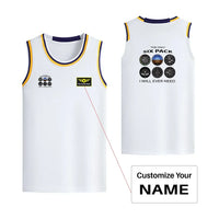Thumbnail for The Only Six Pack I Will Ever Need Designed Basketball Style Sports Tank Tops - view 15