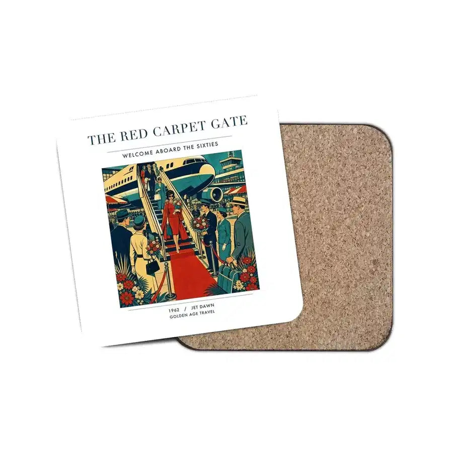 The Red Carpet Gate - Designed Coasters design on white 1-piece