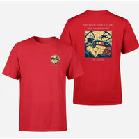 Thumbnail for VINTAGE G4297 - The Navigator's Stars - Double-Side T-Shirt design on red double side t shirt