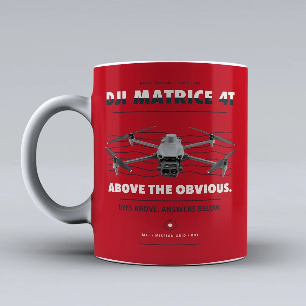 Matrice 4T Mug design on red dji