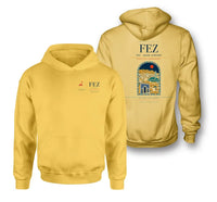 Thumbnail for Fes (FEZ) design on yellow double-side hoodie