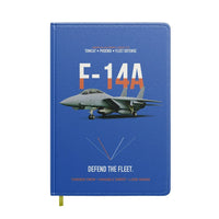Thumbnail for F-14A Tomcat Defend The Fleet design on blue notebook