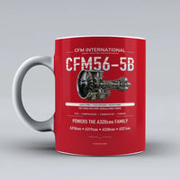 Thumbnail for Mug design on red cfm56 5b