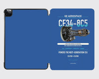 Thumbnail for CF34-8C5 design on blue ipad tablet case