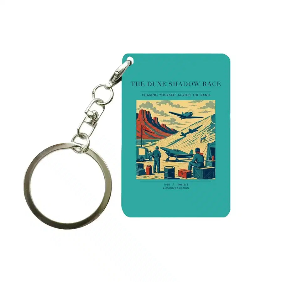 VINTAGE G4334 - The Dune Shadow Race - Designed Key Chain design on turquoise