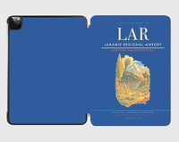 Thumbnail for Laramie Regional Airport (LAR) design on blue ipad tablet case