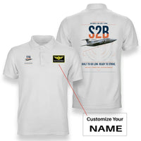 Thumbnail for Blackburn Buccaneer S2B design on white+name double-side polo t-shirt, double-side print