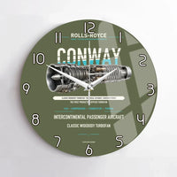 Thumbnail for CONWAY design on green army no frame wall clock