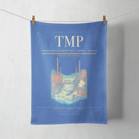 Thumbnail for Tampere-Pirkkala Airport (TMP) design on blue towel