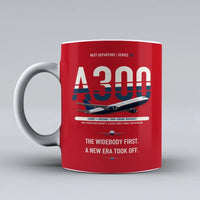 Thumbnail for A300B2 Mug design on red airbus