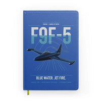 Thumbnail for F9F-5 Panther design on blue notebook