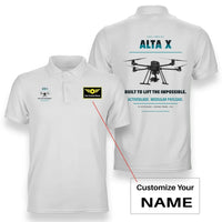 Thumbnail for Freefly Alta X design on white polo with custom name badge