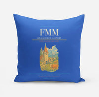 Thumbnail for Memmingen Airport (FMM) design on blue pillow