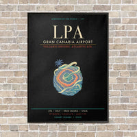Thumbnail for Gran Canaria Airport LPA - Canvas Framed - Black