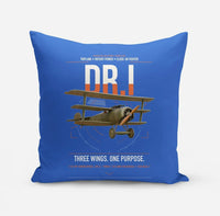 Thumbnail for Fokker Dr.I design on blue pillow