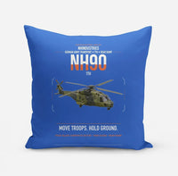 Thumbnail for NHIndustries NH90 TTH design on blue pillow