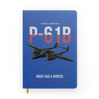Thumbnail for P-61B Black Widow design on blue notebook