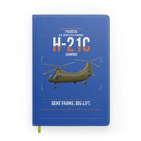 Thumbnail for Piasecki H-21C Shawnee design on blue notebook