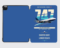 Thumbnail for Boeing 747SP design on blue ipad tablet case