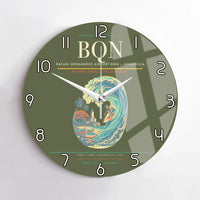 Thumbnail for Rafael Hernández Airport (BQN) design on green army no frame wall clock