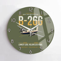 Thumbnail for B-26G Marauder design on green army no frame wall clock