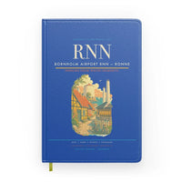 Thumbnail for Bornholm Airport (RNN) design on blue notebook