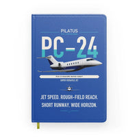 Thumbnail for Pilatus PC-24 design on blue notebook