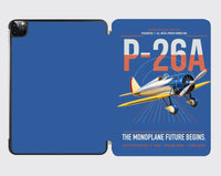 Thumbnail for Boeing P-26A Peashooter design on blue ipad tablet case