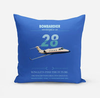 Thumbnail for Bombardier Learjet 28 design on blue pillow