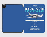 Thumbnail for Piper PA-34-220T Seneca V design on blue ipad tablet case