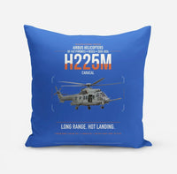 Thumbnail for Airbus Helicopters H225M Caracal design on blue pillow