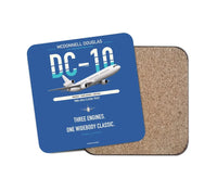 Thumbnail for McDonnell Douglas DC-10 design on blue 1 piece coaster