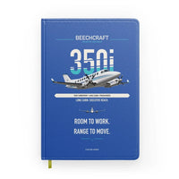 Thumbnail for Beechcraft King Air 350i design on blue notebook