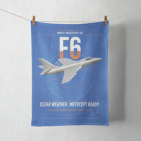Thumbnail for Hawker Hunter F6 design on blue towel