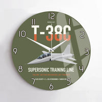Thumbnail for T-38C Talon design on green army no frame wall clock