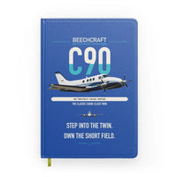 Thumbnail for Beechcraft King Air C90 design on blue notebook