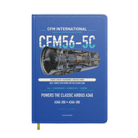 Thumbnail for CFM56-5C design on blue notebook