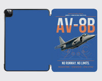 Thumbnail for AV-8B Harrier II design on blue ipad tablet case