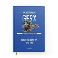 Thumbnail for GE9X design on blue notebook