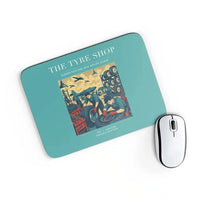 Thumbnail for VINTAGE G4535 - The Tyre Shop - Designed Mouse Pads design on turquoise rectangle