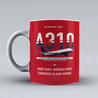 Thumbnail for A310-200P2F Mug design on red airbus